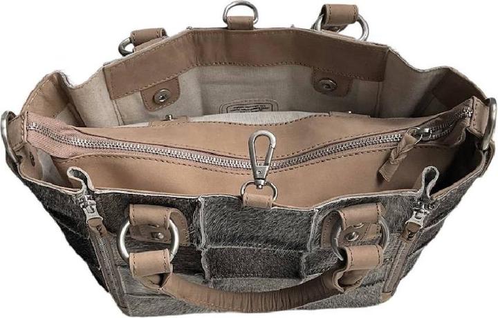 Immagine prodotto Bull & Hunt Jackie-Sherpa Handtasche, Salt&Pepper (12 l)