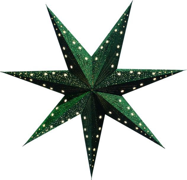 Produktbild MICA Living Stern aus Papier - grün/gold - ca. 60 cm