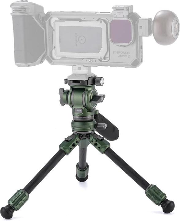 Produktbild Tilta VT03 Tabletop Video Fluid Head, 1-Stage Carbon Fiber Tripod (Carbon, Metall)