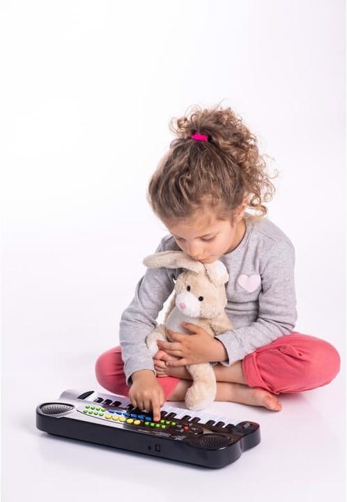 Actual product image Boogie Bee Electronic Keyboard with Microphone (German, French, Italian, English)