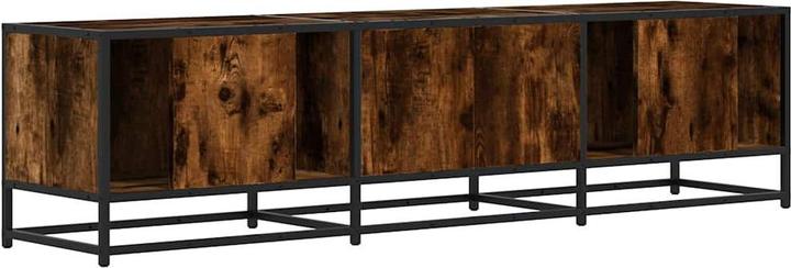 vidaXL Armoire TV Lowboard Meuble TV Chêne fumé