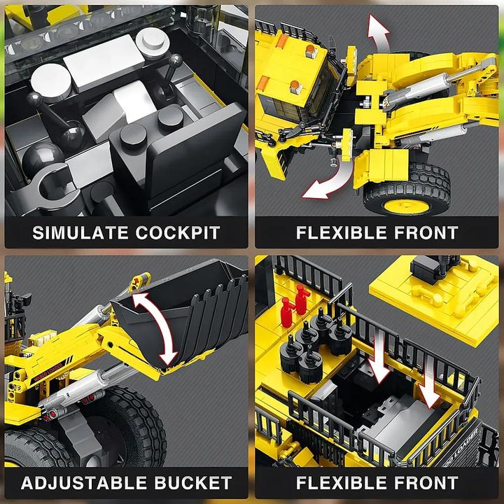 Actual product image ReoBrix Bulldozer yellow