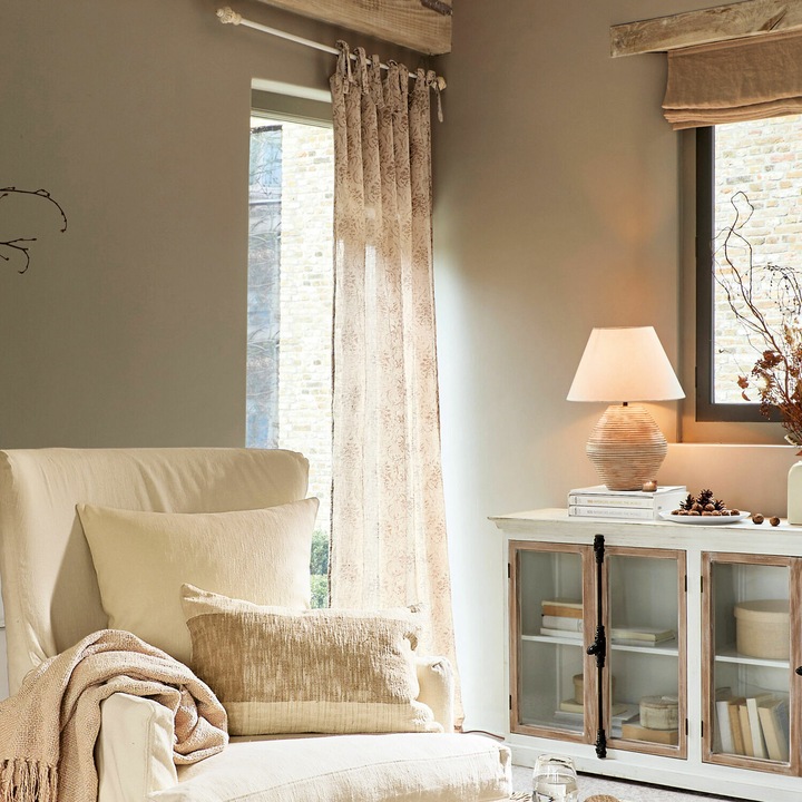 Immagine prodotto Loberon Tenda Jennings beige/marrone (250 x 140 cm)