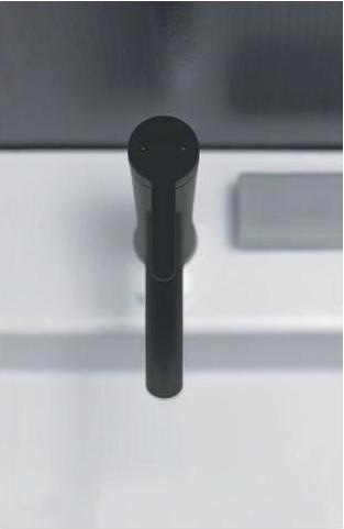 Actual product image Duravit Single lever basin mixer C.1 M with pop-up waste black matt