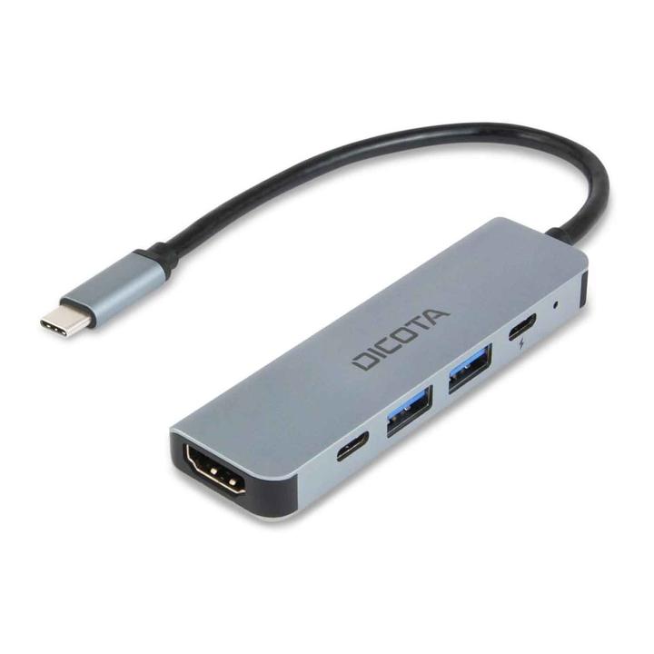 Dicota USB-C 5-in-1 Video Hub 4K (USB-C, 5 ports)