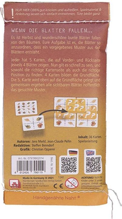 Valori nutrizionali e ingredienti Foglie colorate Minnys Refill (Tedesco)