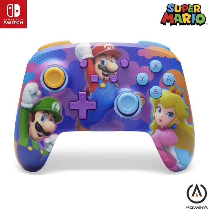 Produktbild PowerA Enhanced Wireless Controller - Colour Splash Heroes (Switch, Switch OLED, Switch Lite)