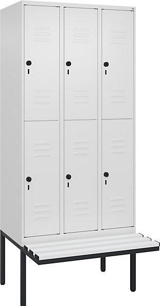 Actual product image C+P Double-decker locker Classic PLUS bench seat (90 cm, 212 cm)