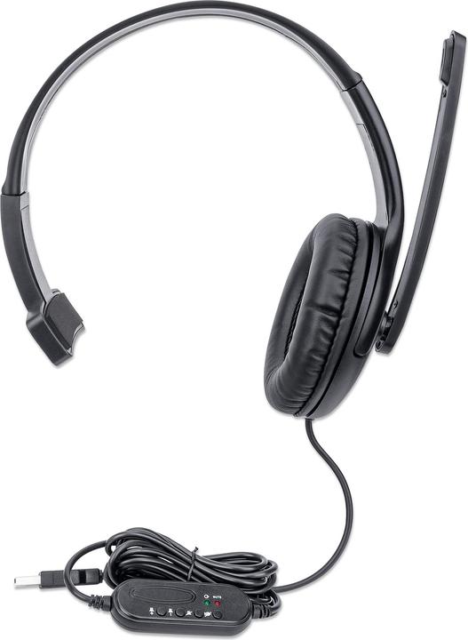 Actual product image Manhattan Mono USB headset (Cable, USB-A)
