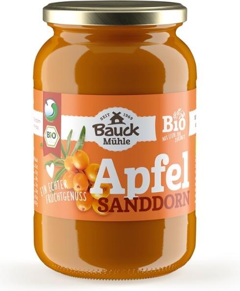 Actual product image Bauckhof Apple-sauce sea buckthorn (360 g)