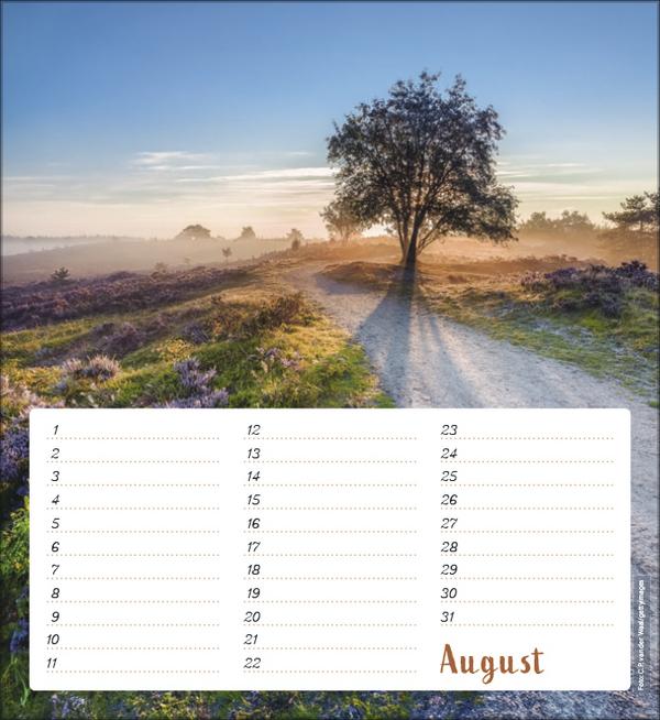 Produktbild Geburtstagskalender Augenblicke der Stille (22.5 x 24.5 cm)