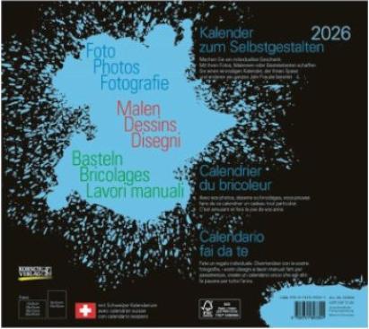 Produktbild Bastelkalender schwarz