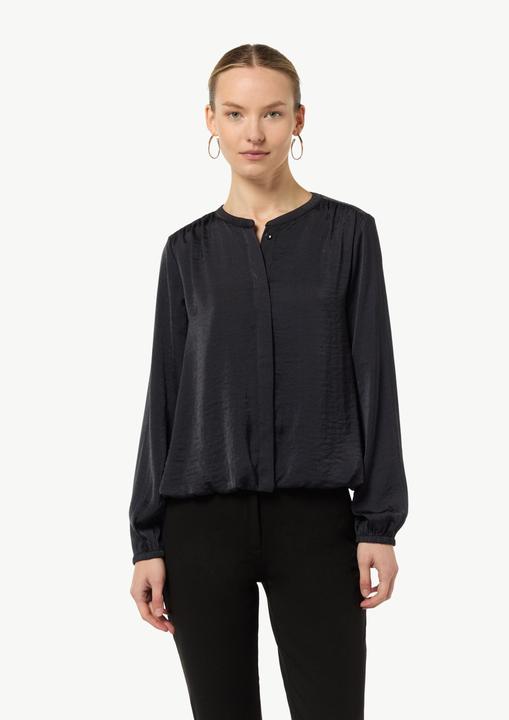 Image du produit Comma Bluse Satinblusenjacke mit gerafftem Bund (32)