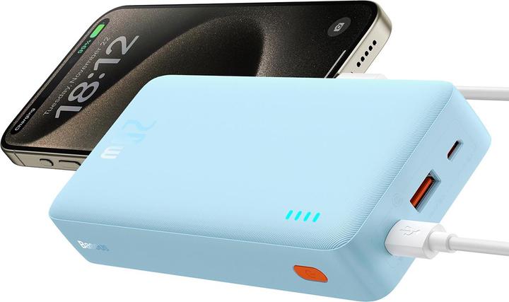 Actual product image Baseus Airpow 20000mAh 20W powerbank (blue) (20000 mAh, 20 W, 74 Wh)