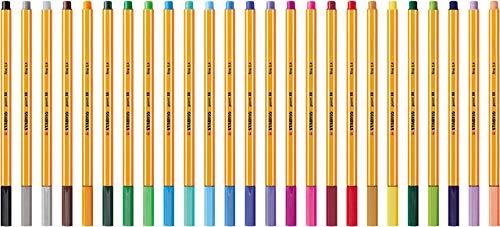 Produktbild STABILO point 88 Fineliner (Mehrfarbig, 5 x)