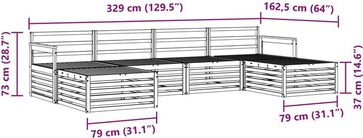 Produktbild vidaXL Outdoor-Sofa