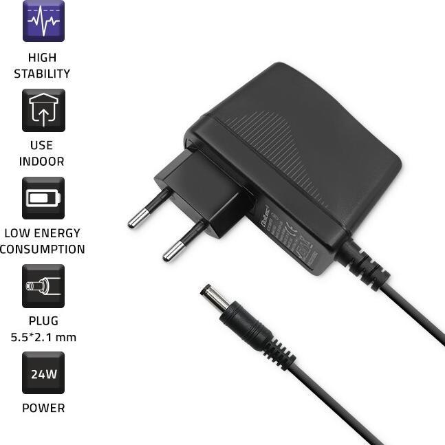 Actual product image Qoltec Plug-in power supply unit