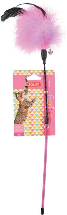 Productafbeelding Zolux Kattenspeeltje Veer Hengel Als (Speelgoed met kattenkruid)