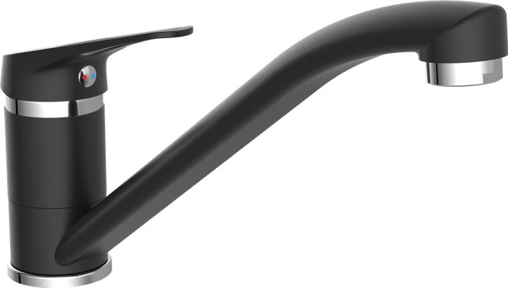 Produktbild Eisl Wasserhahn Küche SPEED Spültischarmatur Schwarz matt Chrom Schwenkbar NI182SCR-B