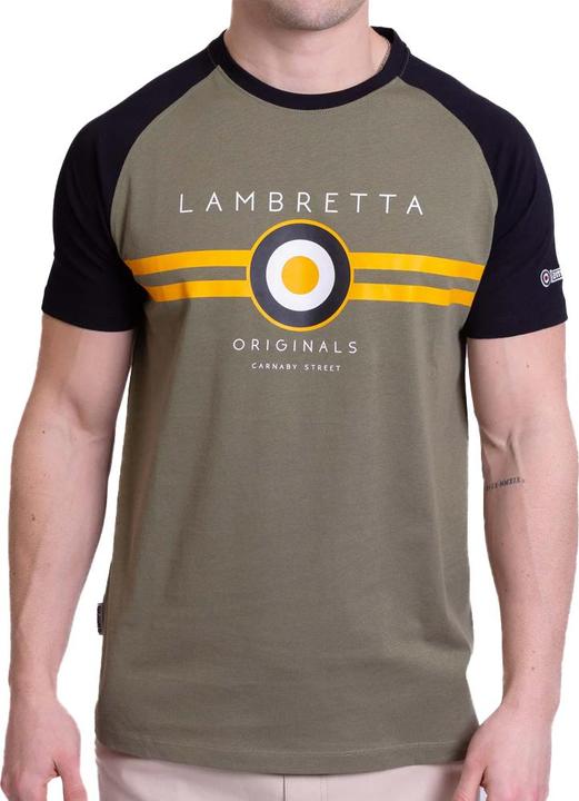 Actual product image Lambretta Mens SS24 Target Raglan T-Shirt (M)