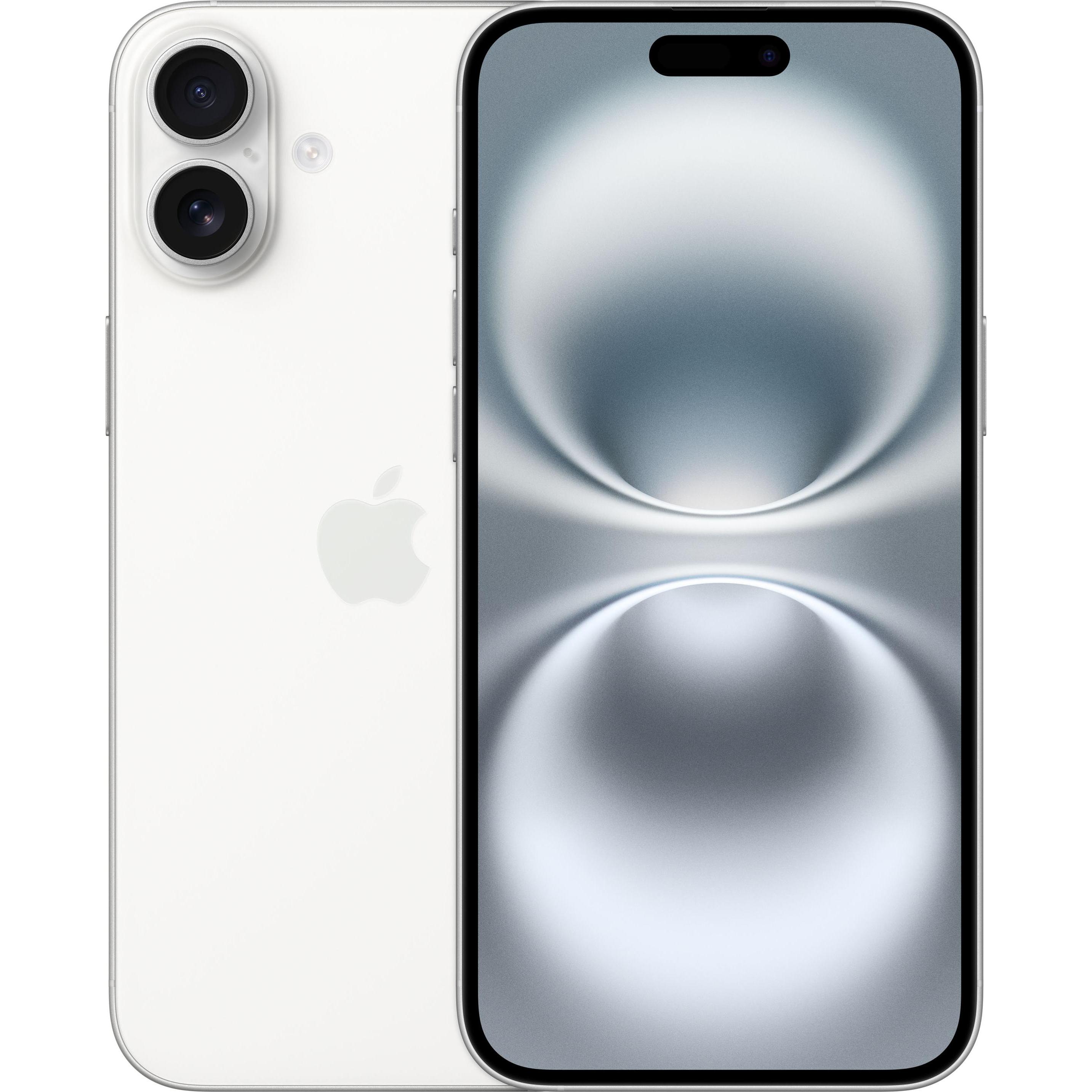 Apple iPhone 16 Plus (256 GB, White, 6.70", SIM + eSIM, 48 Mpx, 5G), Smartphone, Weiss