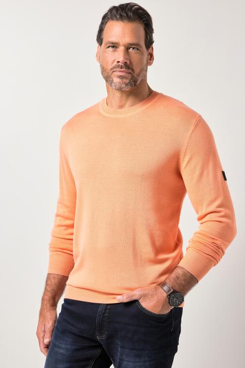 Produktbild JP1880 Pullover, leichter Feinstrick, Badge, Rundhalsausschnitt, bis 7 XL (L)