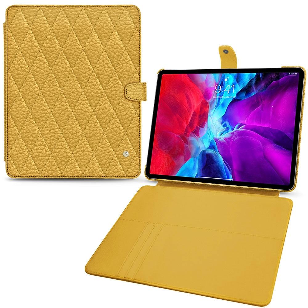 Noreve Lederschutzhülle Wallet (iPad Pro 12.9 2020 (4. Gen)), Tablet Hülle, Orange