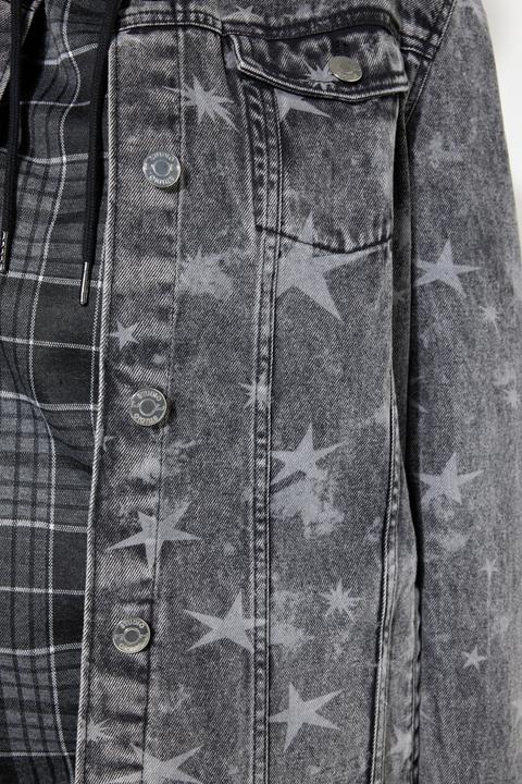 Actual product image Studio Untold Star Print Denim Jacket (46, 48)