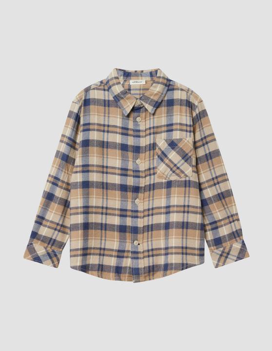 Immagine prodotto S.Oliver Hemd Kariertes Flanellhemd mit Brusttasche im Regular Fit (116, 122)