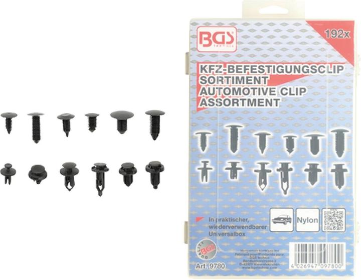 Actual product image BGS Car mounting clip range