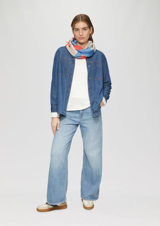 Produktbild S.Oliver Snood Loopschal aus Viskose mit Snoopy® Artwork