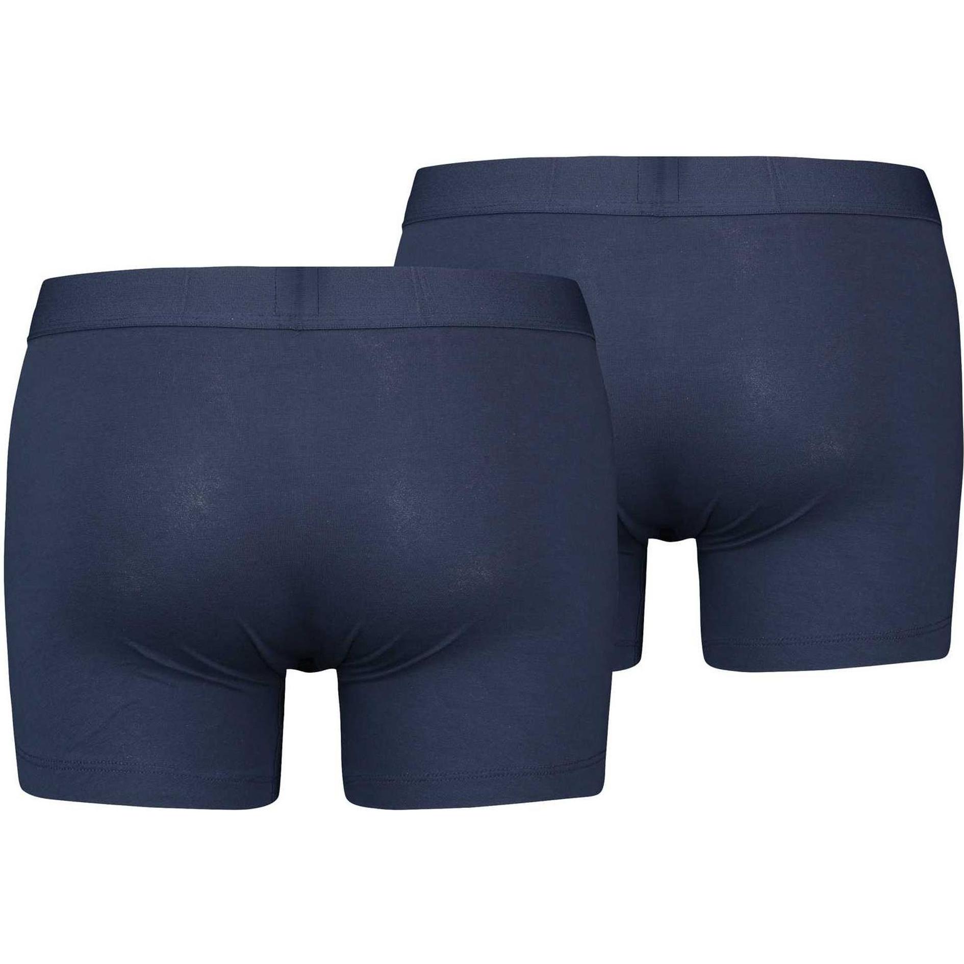 Thumbnail - Levis, Herren, Unterhosen, Basic BoxerBrief, Blau, (XL, 2er Pack)
