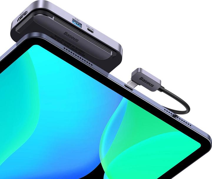 Image du produit Baseus Adaptateur PadJoy 6 ports Type-C HUB gris foncé (USB-C, 6 ports)