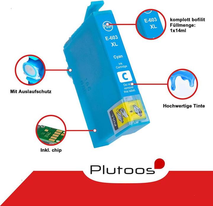 Produktbild Plutoos 603XL (BK, C, M, Y)