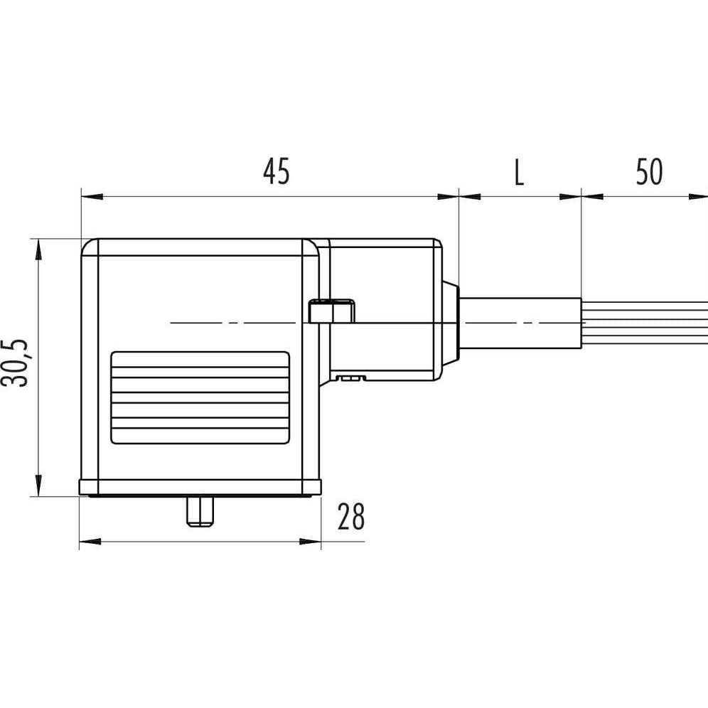 Thumbnail - Schubiger Magnetventilsteckose B umspritzt Schwarz 32 5335 300 000 Binder Inhalt: 1 St., Elektronikkabel + Stecker, Schw...