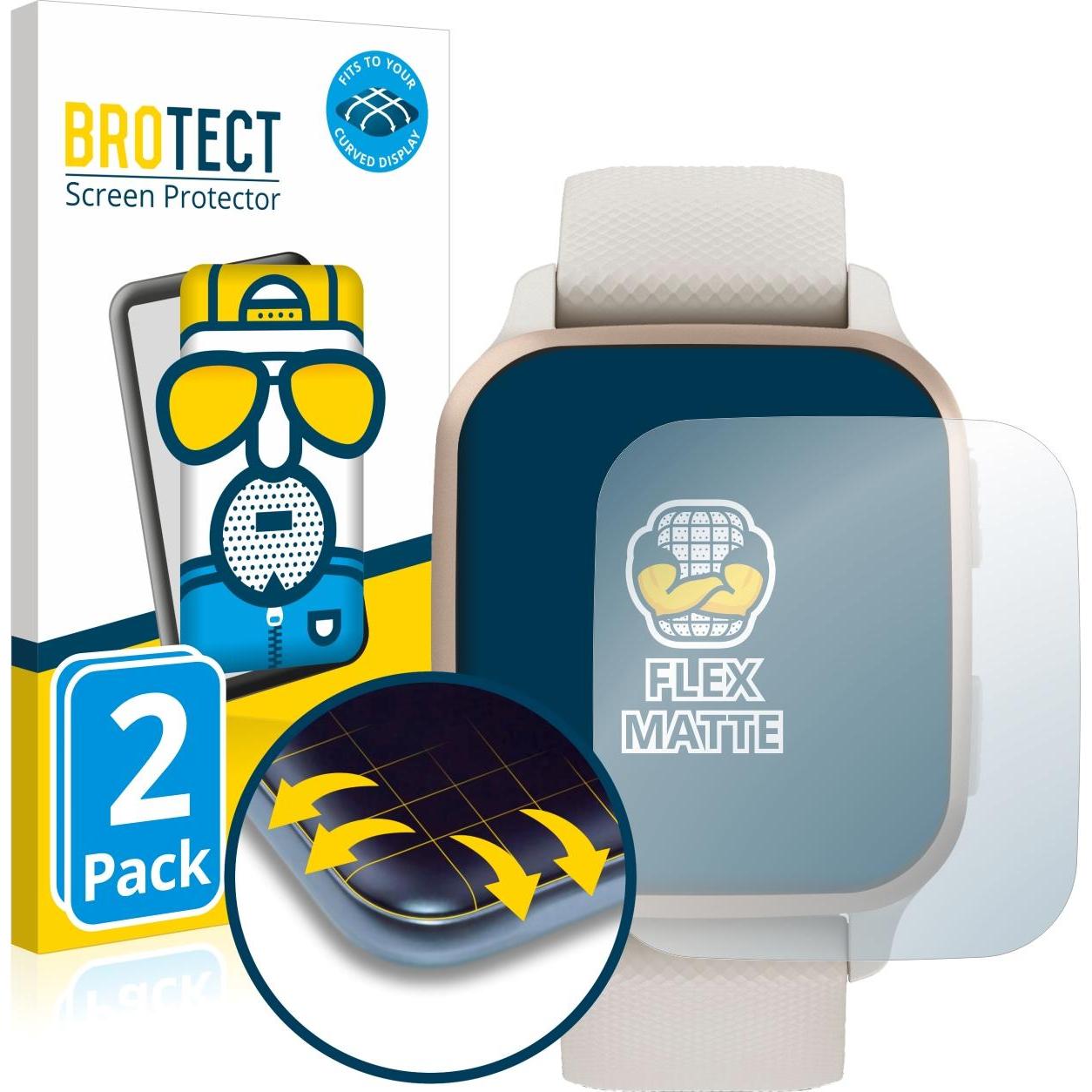 Thumbnail - BROTECT Full-Cover Displayschutz Matt, Smartwatch Schutzfolie, Grau
