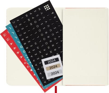 Immagine prodotto Moleskine Calendario settimanale 18 mesi 2023/2024, Pocket/A6, 1 Wo = 1 pagina, allineato a destra (A6, Inglese)