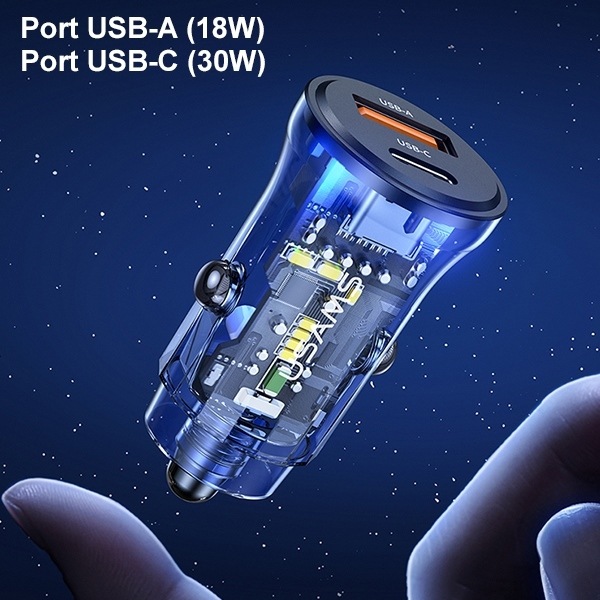 Image du produit Usams Mini chargeur de voiture