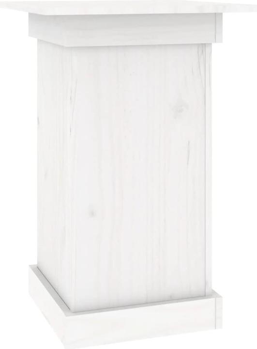 Actual product image vidaXL Blumenständer Weiss 40x40x60 cm Massivholz Kiefer,Farbe