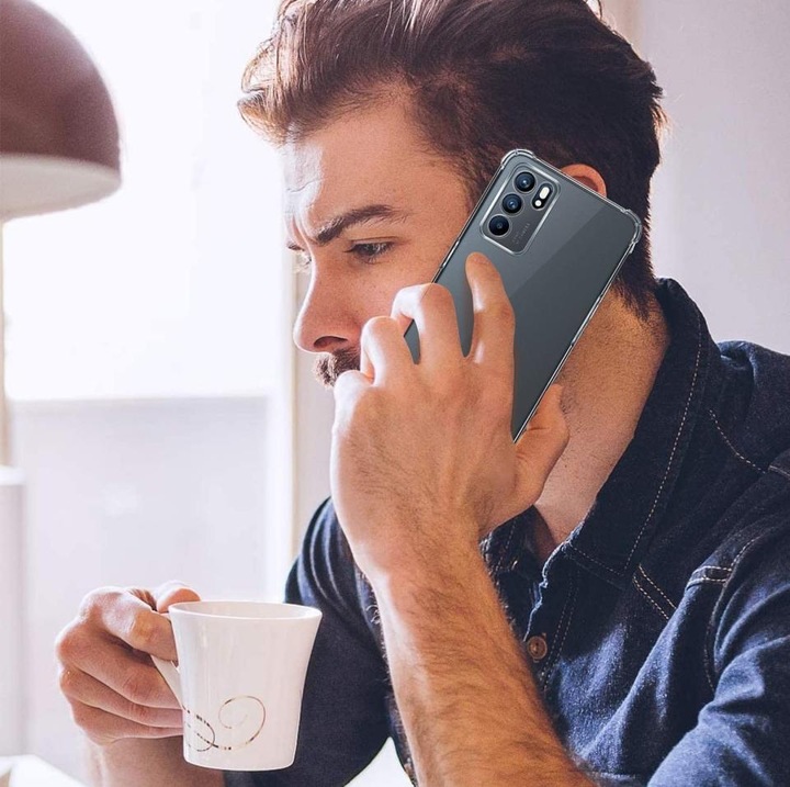 Immagine prodotto Screenguard Oppo Reno6 5G Custodia Crystal Soft Airbag Bumper (Oppo Reno 6 5G)