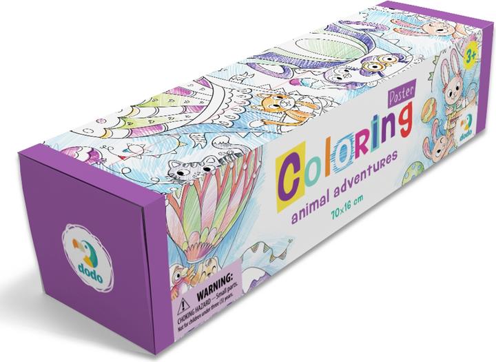 Produktbild Dodo Poster zum Ausmalen Tiere