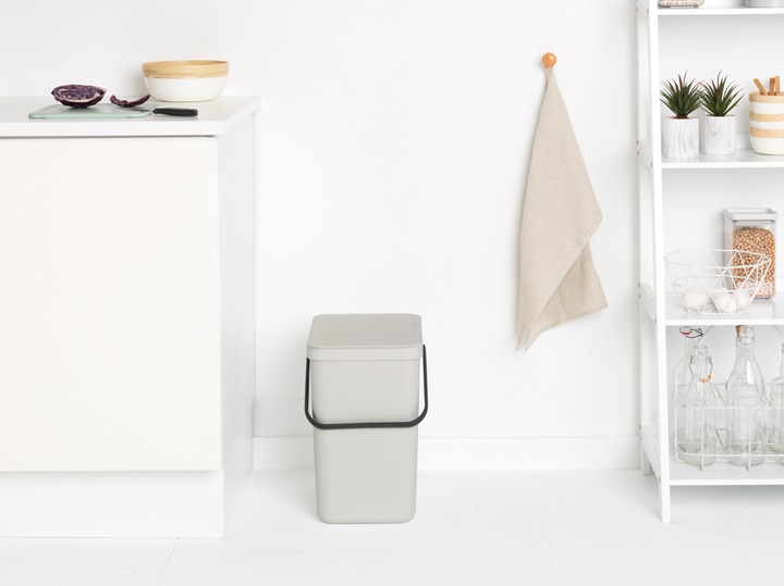Immagine prodotto Brabantia Portarifiuti Sort & Go 25 l, grigio chiaro (25 l)