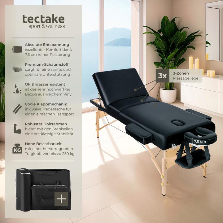 Actual product image tectake Massage table Somwang