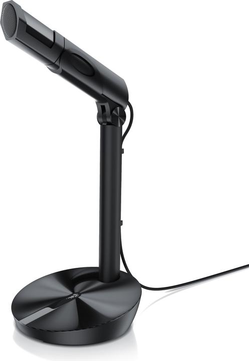 CSL Streaming Mikrofon, USB Desktop Mikro mit Windschutz RMP 800 Tischmikrofon / Standmikrofon