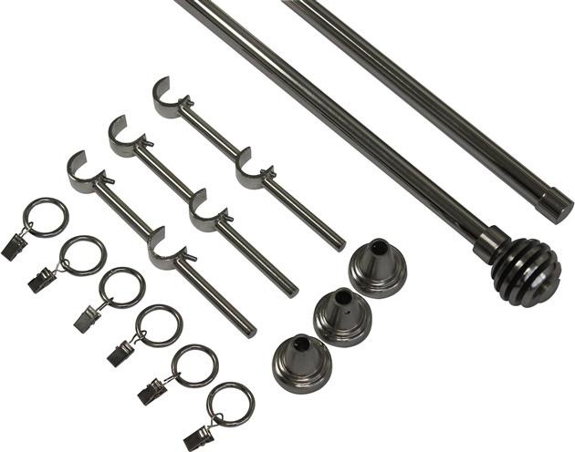 Actual product image Domoletti DOUBLE CURTAIN RAIL SET 240CM D16