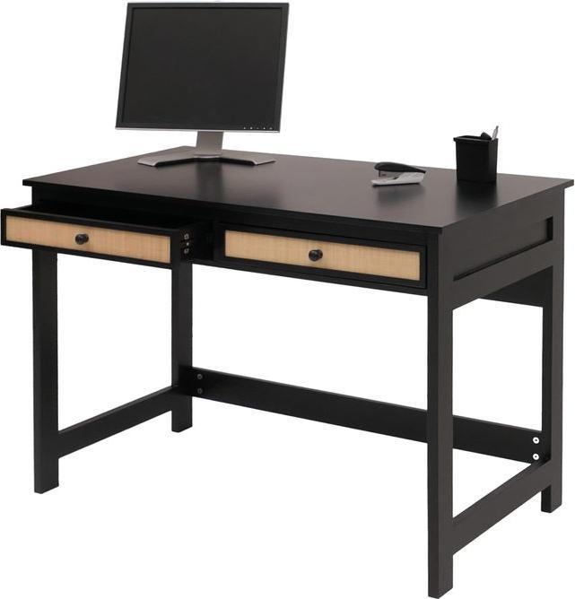 Produktbild Mendler Schreibtisch HWC-O36, 78x110x60cm Holz  schwarz