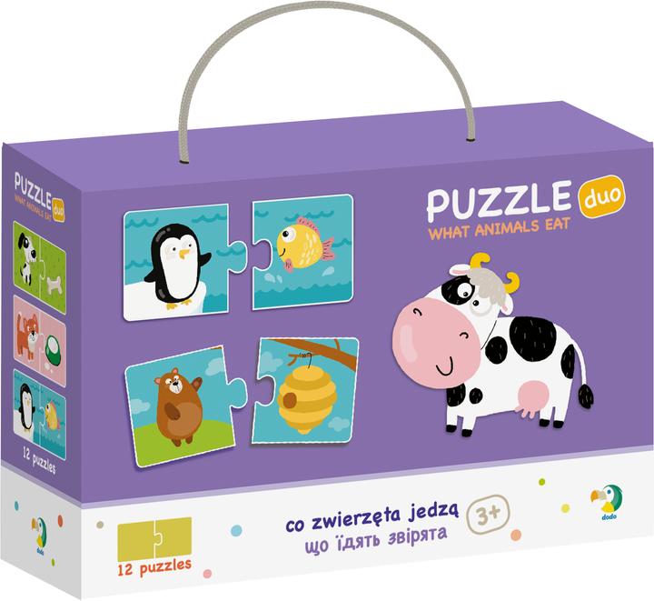 Actual product image Dodo Duo What do the animals eat (2 pieces)