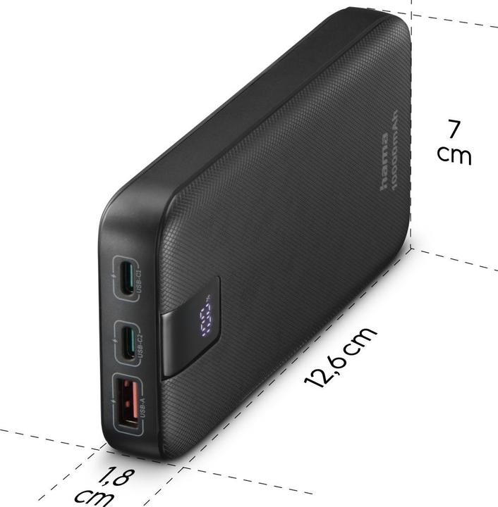 Produktbild Hama PD 10 (10000 mAh, 20 W, 37 Wh)