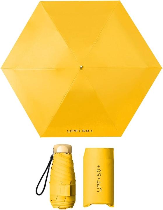 Alopini Manual Flat Five-fold Mini Lightweight Sunny And Rainy Folding Umbrella