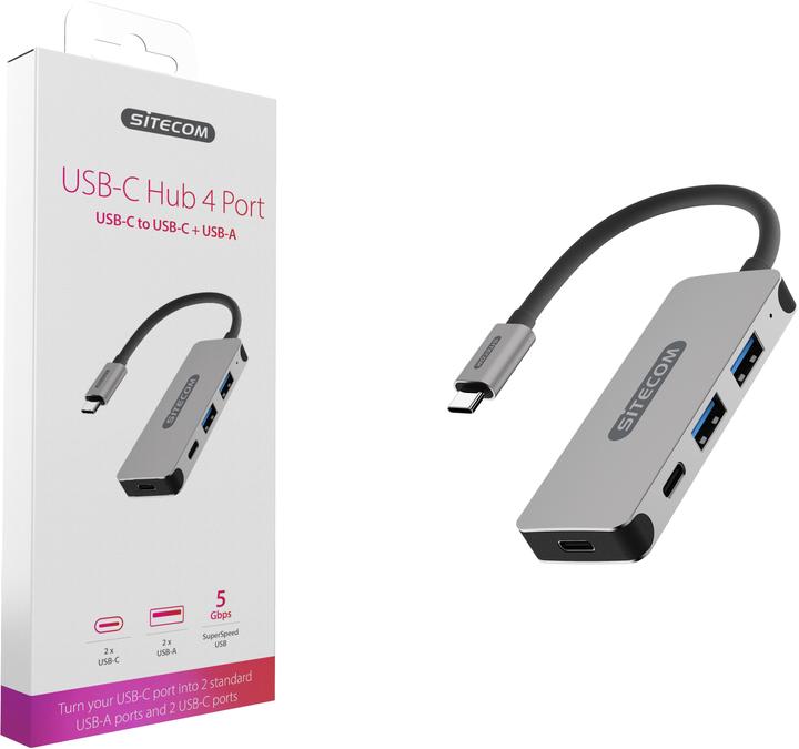 Produktbild Sitecom CN 384 (USB-C, 4 Ports)